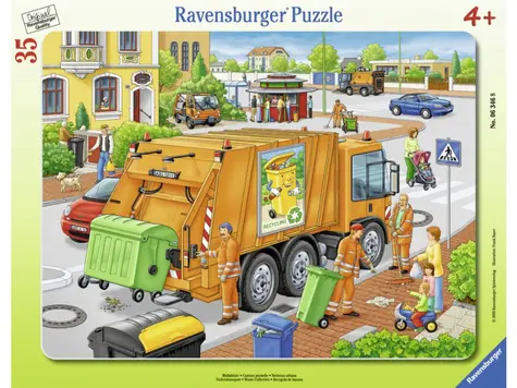 Ravensburger - Puzzle - Odvoz odpadu / 35 dílků / od 4 let