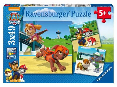 Ravensburger - Puzzle - Tlapková Patrola: Psí tým - 3x49 dílků / od 5 let