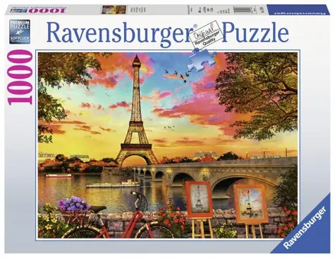 Ravensburger Na břehu Seiny / 1000 dílků / 70 x 50 cm / od 14 let