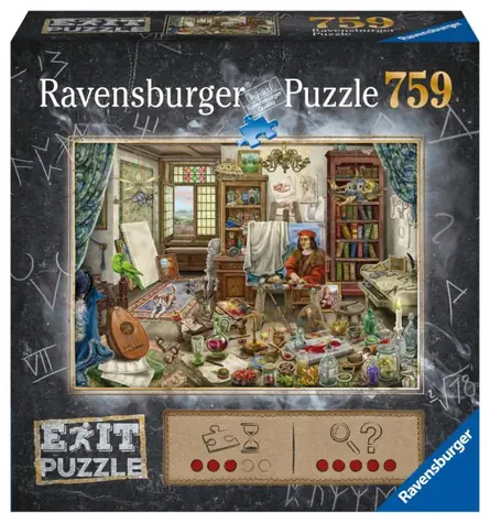 Ravensburger Exit Puzzle: Umělecké studio / 759 dílků / 70 x 50 cm / od 12 let