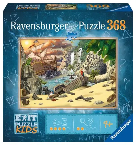 Ravensburger - Puzzle - Exit KIDS Puzzle: Piráti / 368 dílků / od 9 let