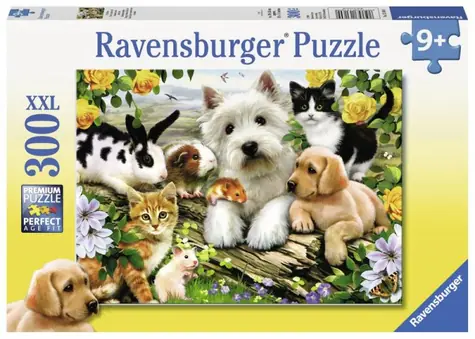 Ravensburger - Puzzle - Veselé přátelství zvířat / 300 dílků / od 9 let