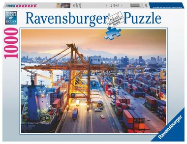 Ravensburger Přístav Hamburg / 1000 dílků / 70 x 50 cm / od 14 let