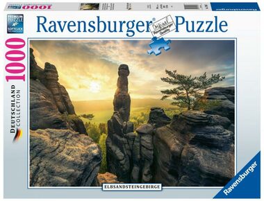 Ravensburger Labské Pískovce za rozbřesku / 1000 dílků / 70 x 50 cm / od 14 let