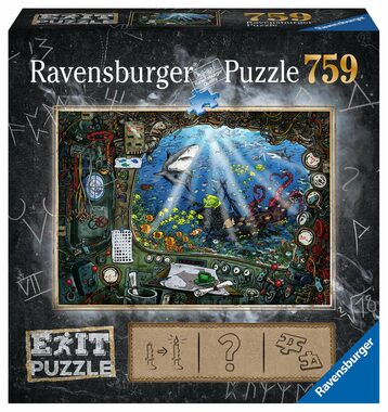Ravensburger Exit Puzzle: Ponorka / 759 dílků / 70 x 50 cm / od 12 let