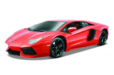 Bburago Plus Lamborghini Aventador LP700-4 Metallic Orange / měřítko 1:18 / od 3 let / Červená