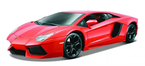 Bburago Plus Lamborghini Aventador LP700-4 Metallic Orange / měřítko 1:18 / od 3 let / Červená