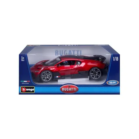 Bburago TOP Bugatti Divo Red / měřítko 1:18 / od 3 let / Červená