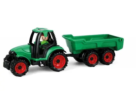 Lena Truckies traktor s vlečkou zelená / od 2 let