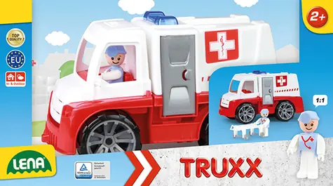 Lena TRUXX sanitka červeno-bílá / od 2 let