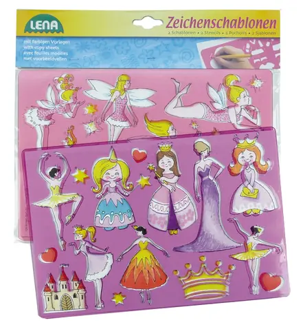 Lena Kreslící šablony ( princezny baletky) / od 3 let