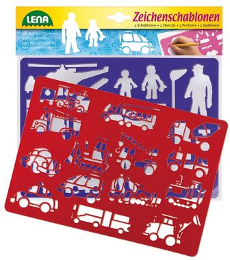 Lena Kreslící šablony (dopravní prostředky) od 3 let