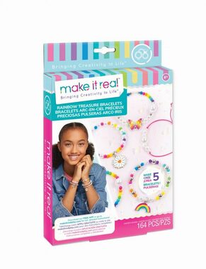 Make it Real Sada na výrobu náramků Rainbow Treasure / od 8 let