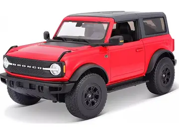 Maisto Ford Bronco Wildtrak 2021 červená / měřítko 1:18 / od 3 let