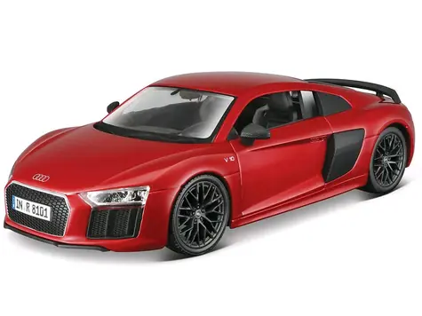 Maisto Audi R8 V10 Plus červená / měřítko 1:24 / od 3 let