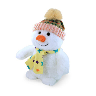 RAPPA Plyšový sněhulák 26 cm / od 0 měsíců