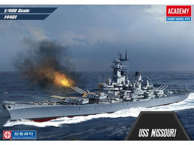 ACADEMY 14401 US Navy Battleship USS Missouri BB-63 / Plastikový model / 1:400