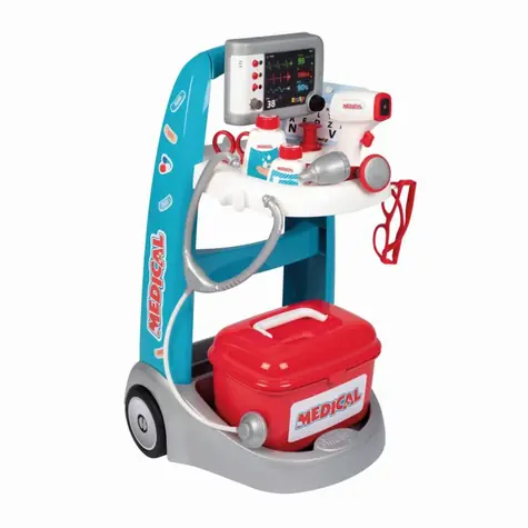 Smoby Lékařský elektronický vozík s příslušenstvím / od 3 let