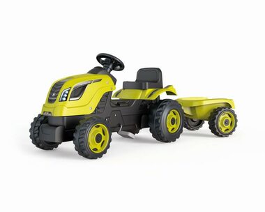 Smoby Šlapací traktor Farmer XL s vozíkem zelená / od 3 let