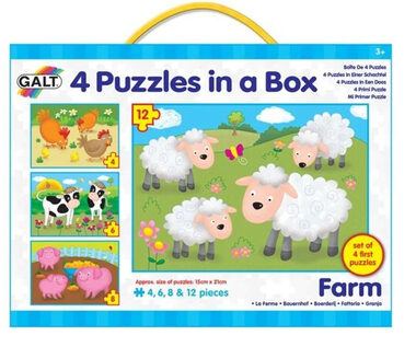 GALT 4 Puzzle v krabici - Farma / od 3 let