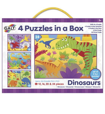 GALT 4 Puzzle v krabici - Dinosauři / od 3 let