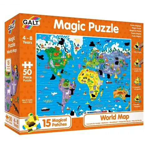 Galt Magické puzzle - Mapa světa / od 4 let
