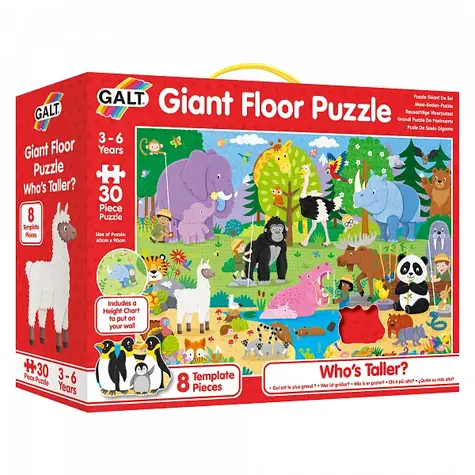 GALT Velké podlahové puzzle - Kdo je vyšší? / od 3 let