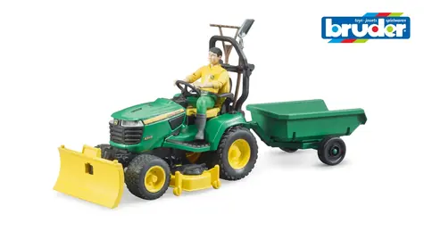 Bruder 62104 Traktor John Deere s přívěsem a zahradníkem / od 4 let