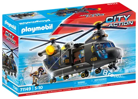 Playmobil® City Action 71149 Záchranářská helikoptéra speciální jednotky / Počet dílků: 117 / od 5 let