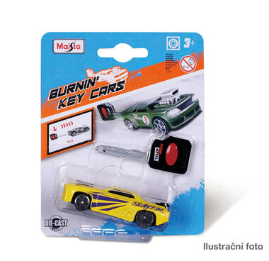 Maisto Burnin Key Cars 3 - náhodný mix modelů / assort / blister / od 3 let