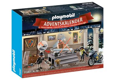 Playmobil® City Action 71347 Adventní kalendář - Krádež v muzeu / Počet dílků: 102 / od 4 let