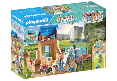 Playmobil® Horses of Waterfall 71353 Amelia & Whisper s boxem pro koně / Počet dílků: 117 / od 5 let