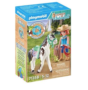 Playmobil® Horses of Waterfall 71358 Ellie & Sawdust s westernovým cvičením / Počet dílků: 16 / od 5 let