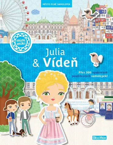 Presco Group Ella&Max JULIA & VÍDEŇ - Město plné samolepek / Jazyková verze: CZ / od 3 let