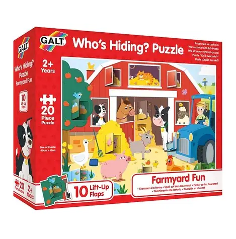 GALT Puzzle: Schovávačka - Farma / od 2 let