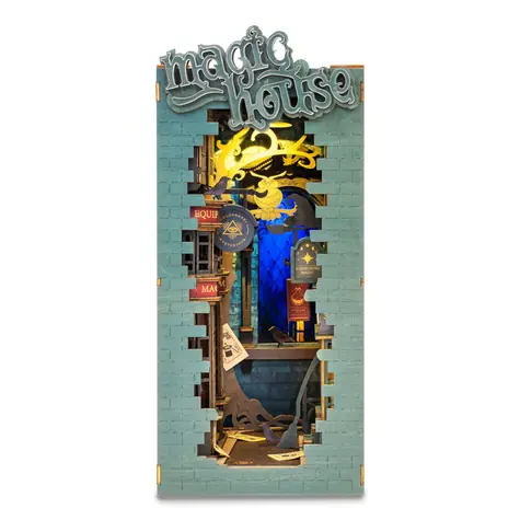 RoboTime Zarážka na knihy miniatura domečku Kouzelnická ulička / od 14 let
