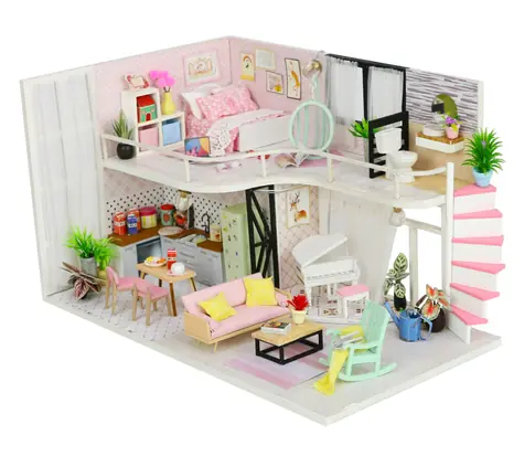 2Kids Toys miniatura domečku Dům Anniny růžové melodie / od 14 let