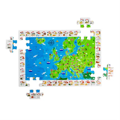 Bigjigs Toys Puzzle Evropské památky / od 2 let