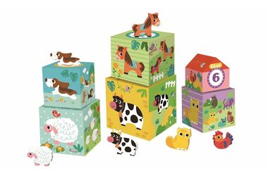 2Kids Toys Kostky se zvířátky farma / od 1 roku
