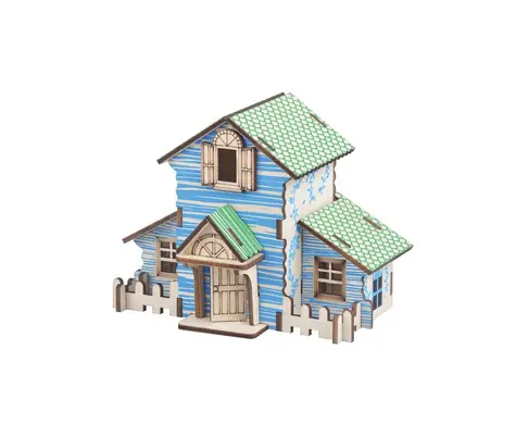 Woodcraft Dřevěné 3D puzzle Lesní chata / 22 dílků / od 8 let / Obtížnost: jednoduchá