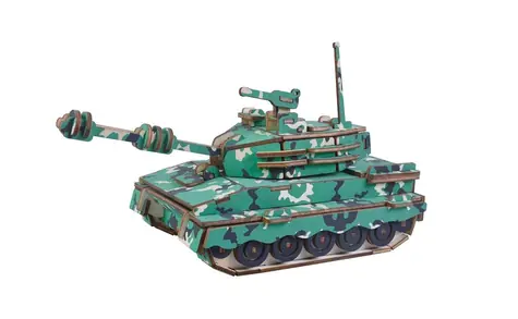 Woodcraft Dřevěné 3D puzzle Střední tank / 137 dílků / od 8 let / Obtížnost: jednoduchá