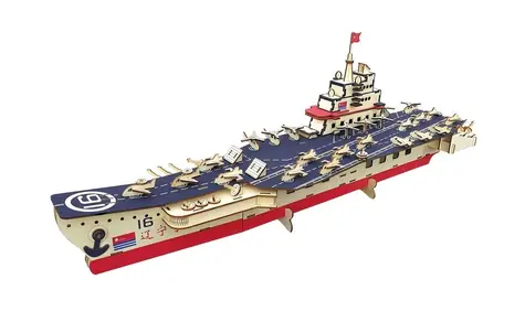 Woodcraft Dřevěné 3D puzzle Letadlová loď / 181 dílků / od 8 let / Obtížnost: jednoduchá
