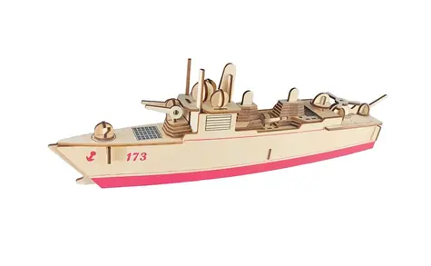 Woodcraft Dřevěné 3D puzzle Torpédoborec 052D / 74 dílků / od 8 let / Obtížnost: jednoduchá