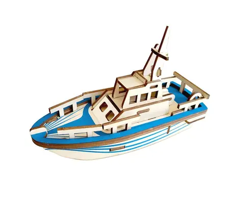 Woodcraft Dřevěné 3D puzzle Loď / 33 dílků / od 8 let / Obtížnost: jednoduchá
