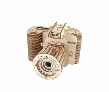 Woodcraft Dřevěné 3D puzzle Foťák / 57 dílků / od 8 let / Obtížnost: jednoduchá