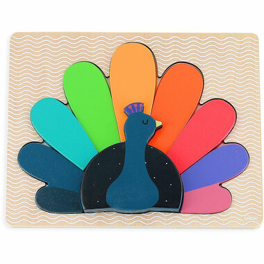 Vilac Vkládací puzzle Páv / od 2 let