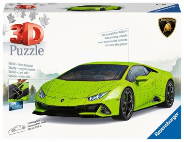 Ravensburger Lamborghini Huracán Evo zelené / 108 dílků / od 8 let