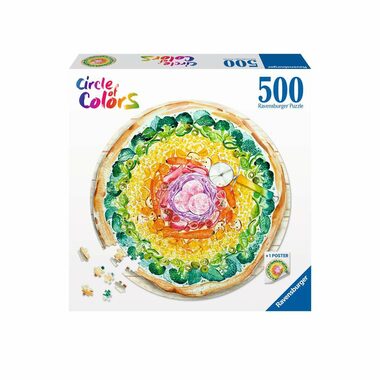Ravensburger Kruhové puzzle Pizza / 500 dílků / od 12 let