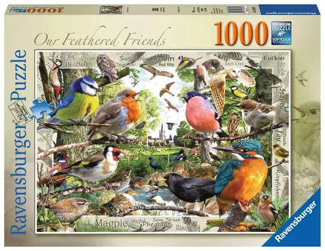 Ravensburger Naši opeření přátelé / 1000 dílků / od 14 let