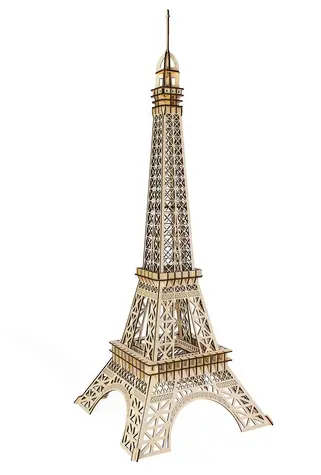 Woodcraft Dřevěné 3D puzzle Eiffelova věž velká / 105 dílků / od 8 let / Obtížnost: jednoduchá 